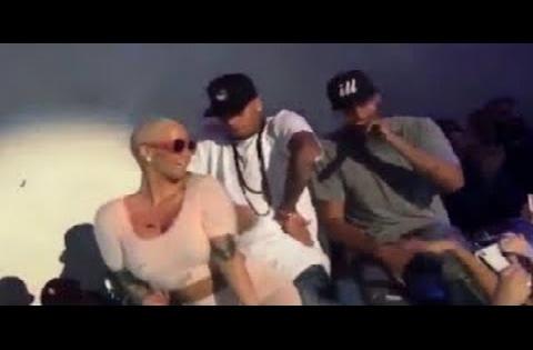 Amber Rose Twerking On Chris Brown At Supper Club LA (Full Video)